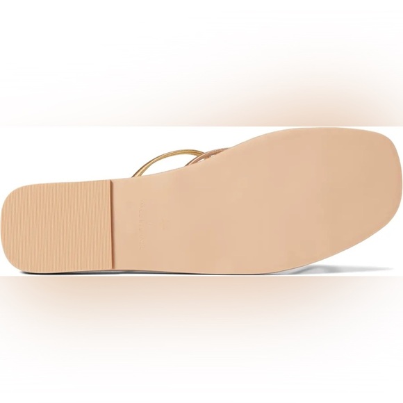 Splendid Frankie Metallic Womens Leather Criss-Cross Slide Sandals NEW!! 6.5W 🩴 - Picture 9 of 14